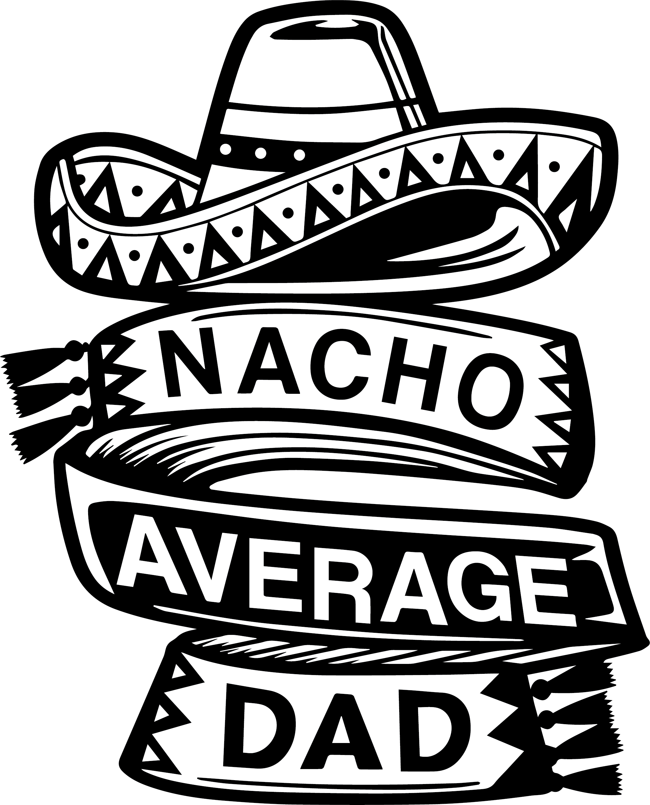 Nacho Average Dad Decal Sticker 2
