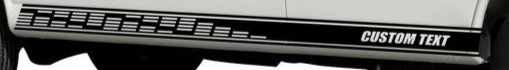 Custom GMC Savana Cargo Van Rocker Panel Stripe Sticker Decal 3 (add text)