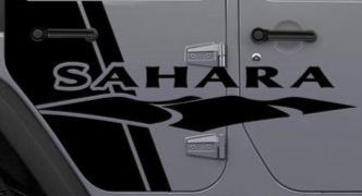 Jeep Sahara Full Side Decal Sticker 43
