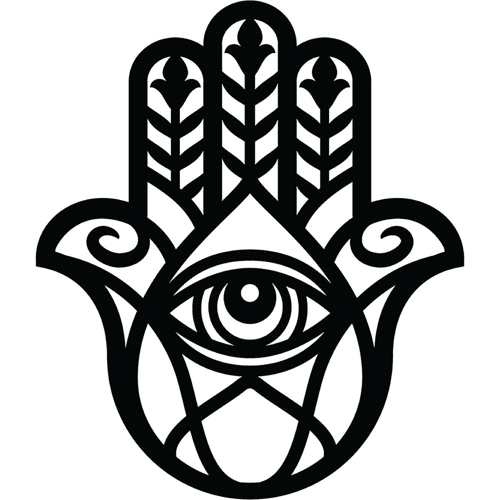 Thumbnail: Eye Of Fatimal Hamsa Amulet Hand Decal Sticker 3