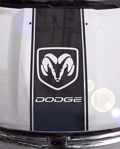 Ram Racing Sticker Dodge Ram 1500 2500 3500 Hood Racing Stripe Decal Sticker 52 ...