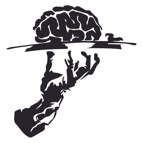 Your BRAINS are served Decal Sticker