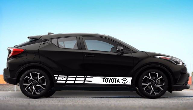 TRD Toyota Rav4 Highlander Rocker Panel Stripes Decal Sticker