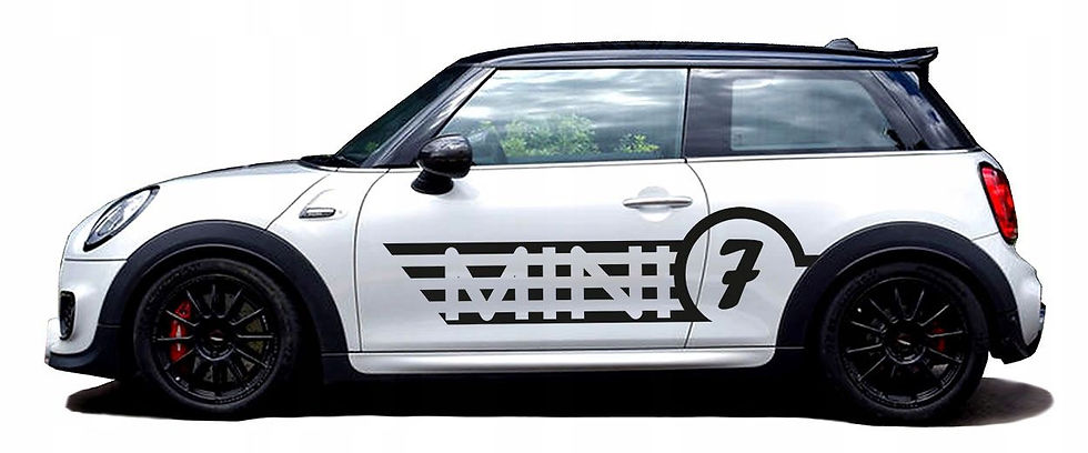 Thumbnail: Mini Cooper 7 Stripes Vinyl Decal Sticker