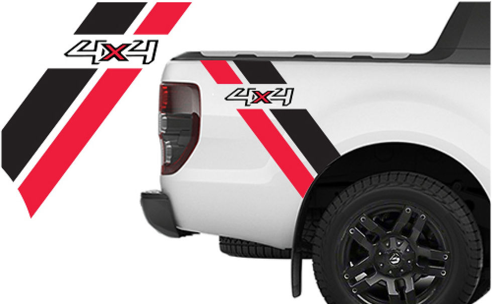 Universal 4x4 Truck Bed Stripes Vinyl Decal Sticker 340