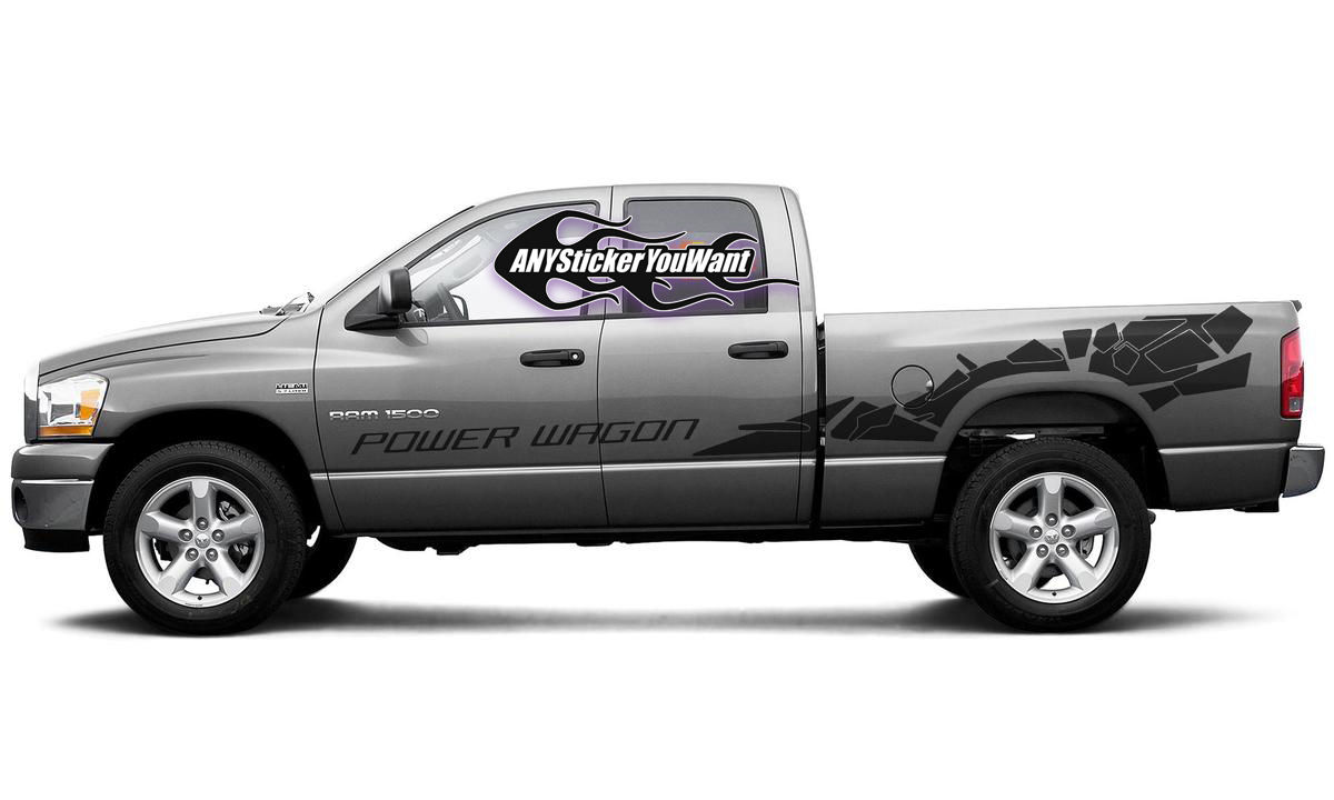 Dodge Ram 1500 2500 3500 Full Side power Wagon Decal Sticker