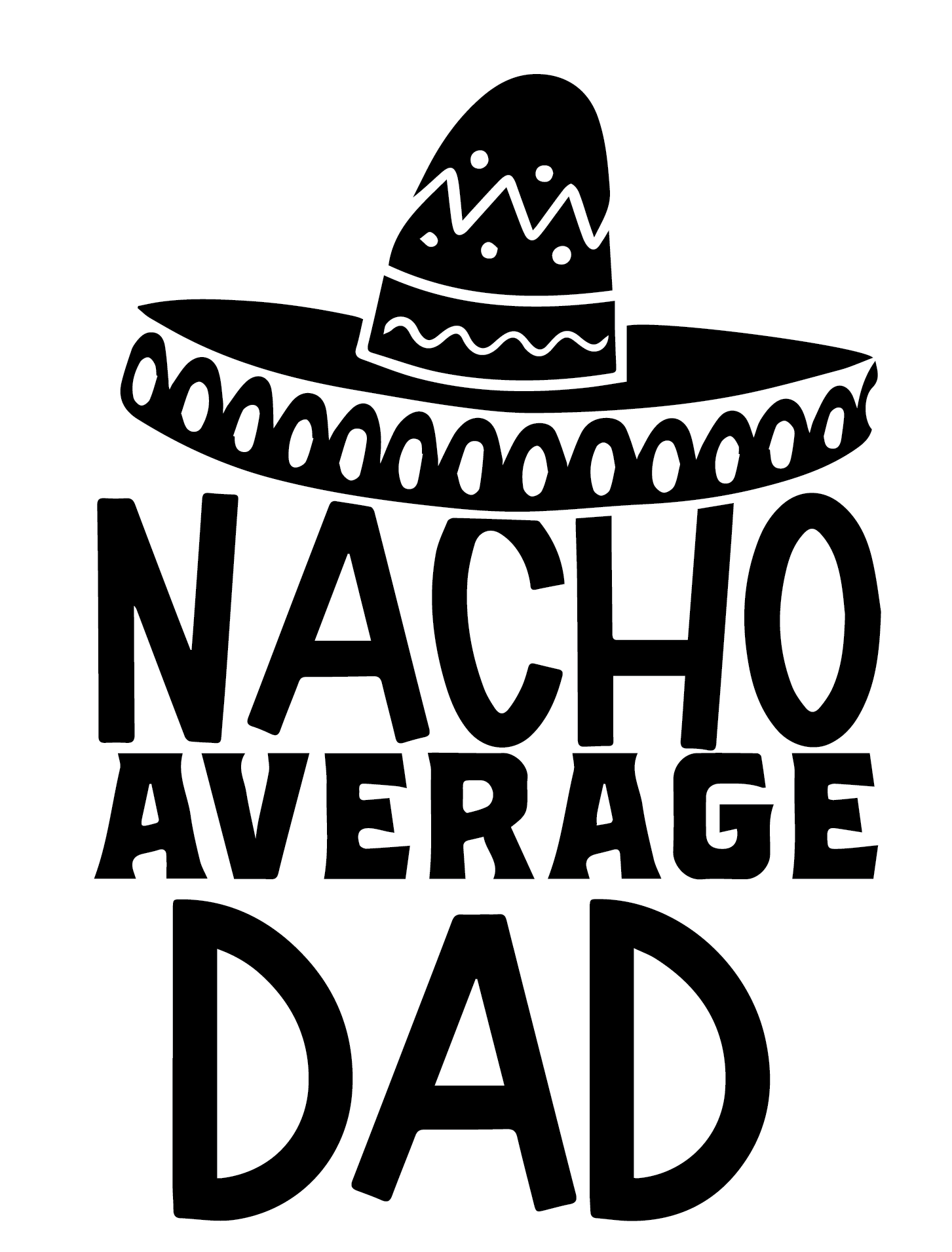 Nacho Average Dad Decal Sticker