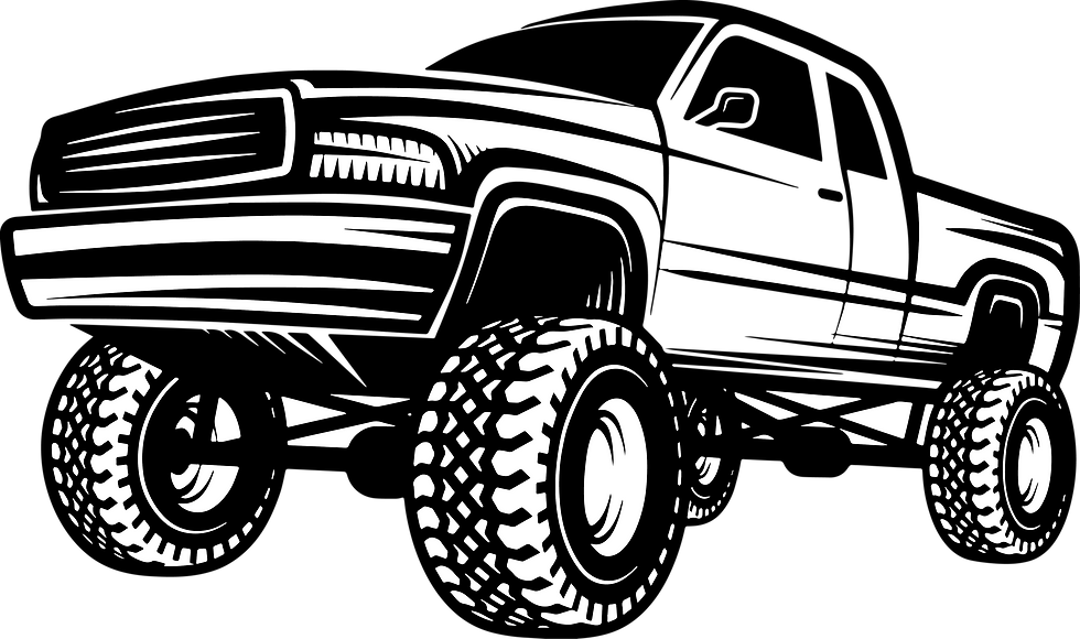 Monster Truck 4x4 Off Road Decal Sticker 355 (add text)
