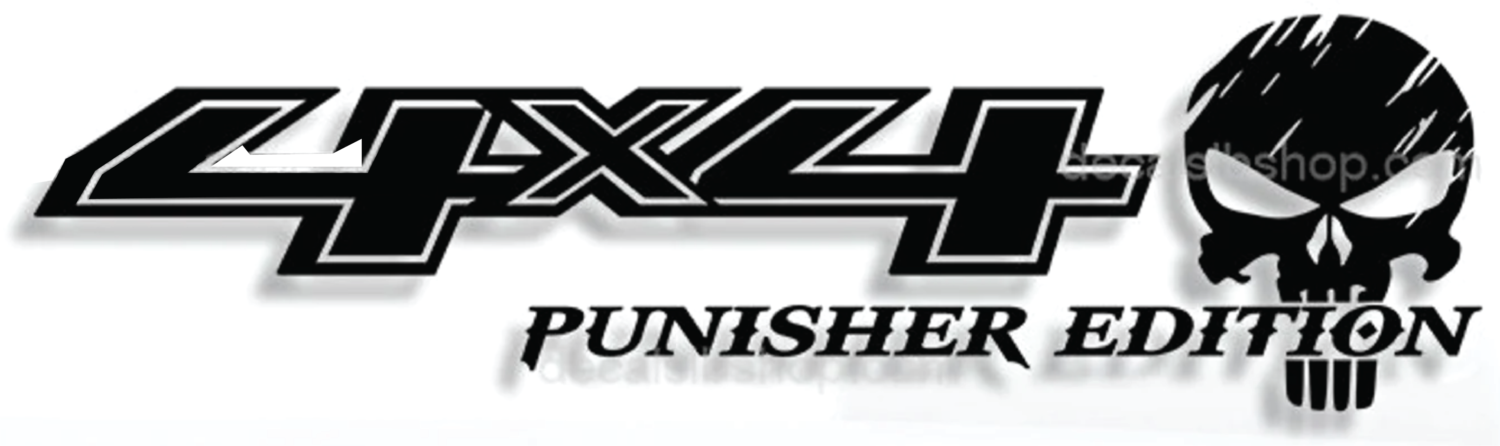 4x4 Punisher Edition Decal Sticker