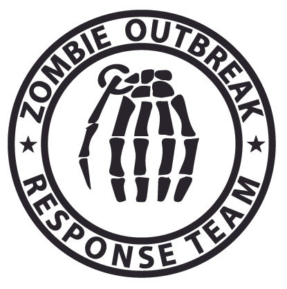 Skull Grenade ZOMBIE OUTBREAK RESPONSE TEAM Decal Sticker