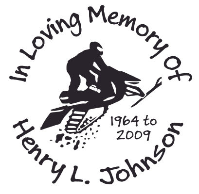 In loving memory of snowmobile racing Decal Sticker