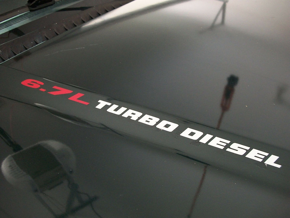 6.7L TURBO DIESEL Vinyl Decal Sticker Emblem 2