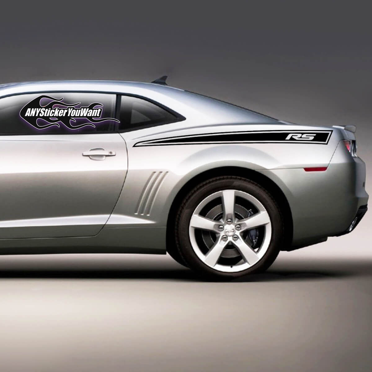 Chevy Chevrolet Camaro Rear Quarter Panel RS Stripes Vinyl Decal Sticker 99