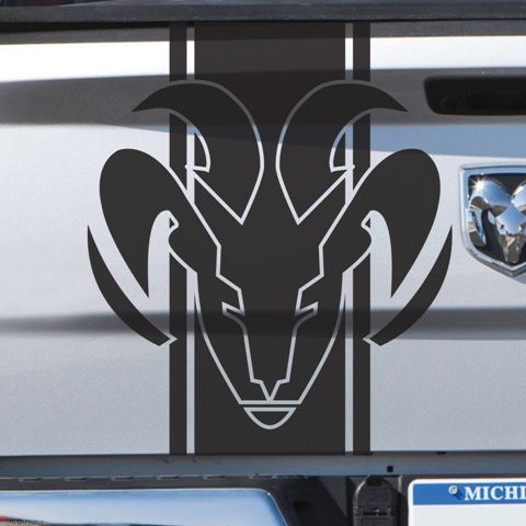 Wicked Dodge Ram 1500 2500 3500 Tailgate Stripe Decal Sticker 6