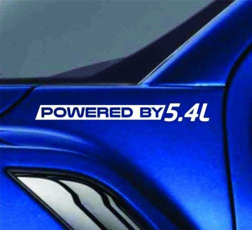 Powered by 5.4L Window Vinyl Decal Sticker
