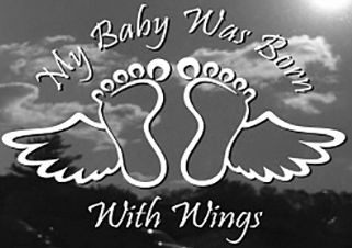 MY BABY WAS BORN WITH WINGS Decal Sticker