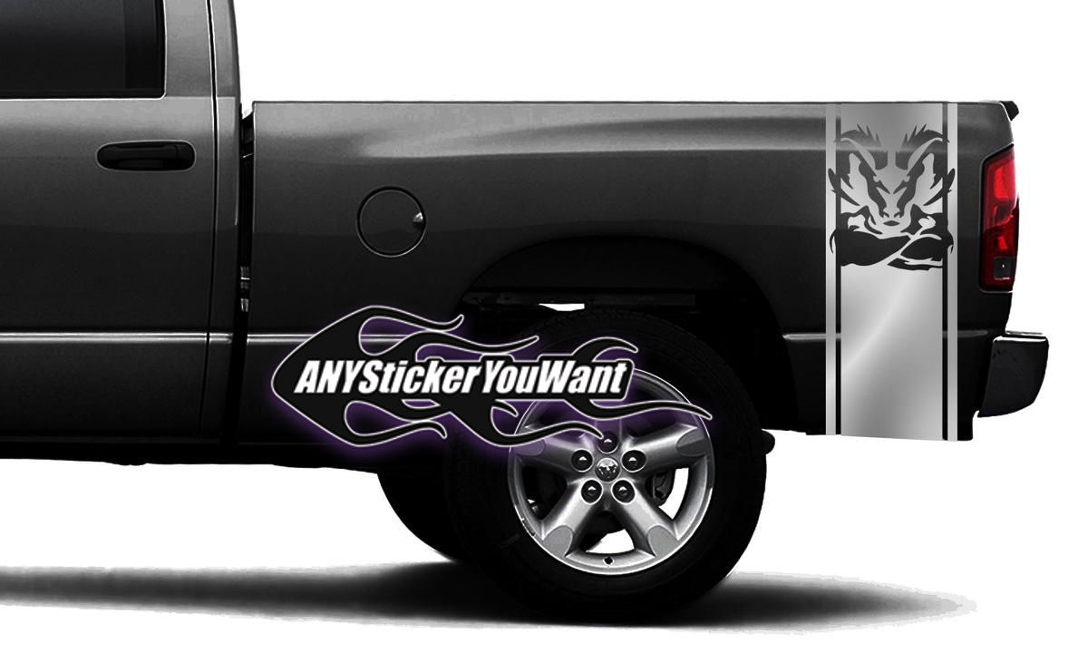 Dodge Ram 1500 2500 3500 Ram Bed Stripes Decal Sticker 9