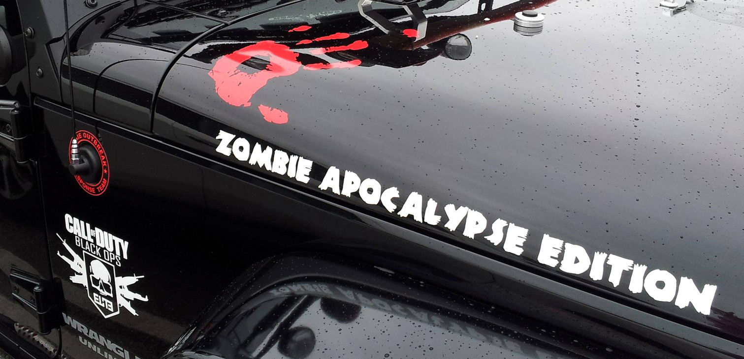 Zombie Apocalypse Edition Hood Fender Decal Sticker 107
