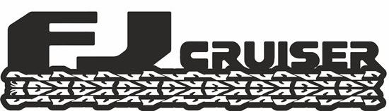 FJ Cruiser Tire Track Vinyl Decal Sticker