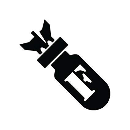 F BOMB 3 About to Blow Decal Sticker