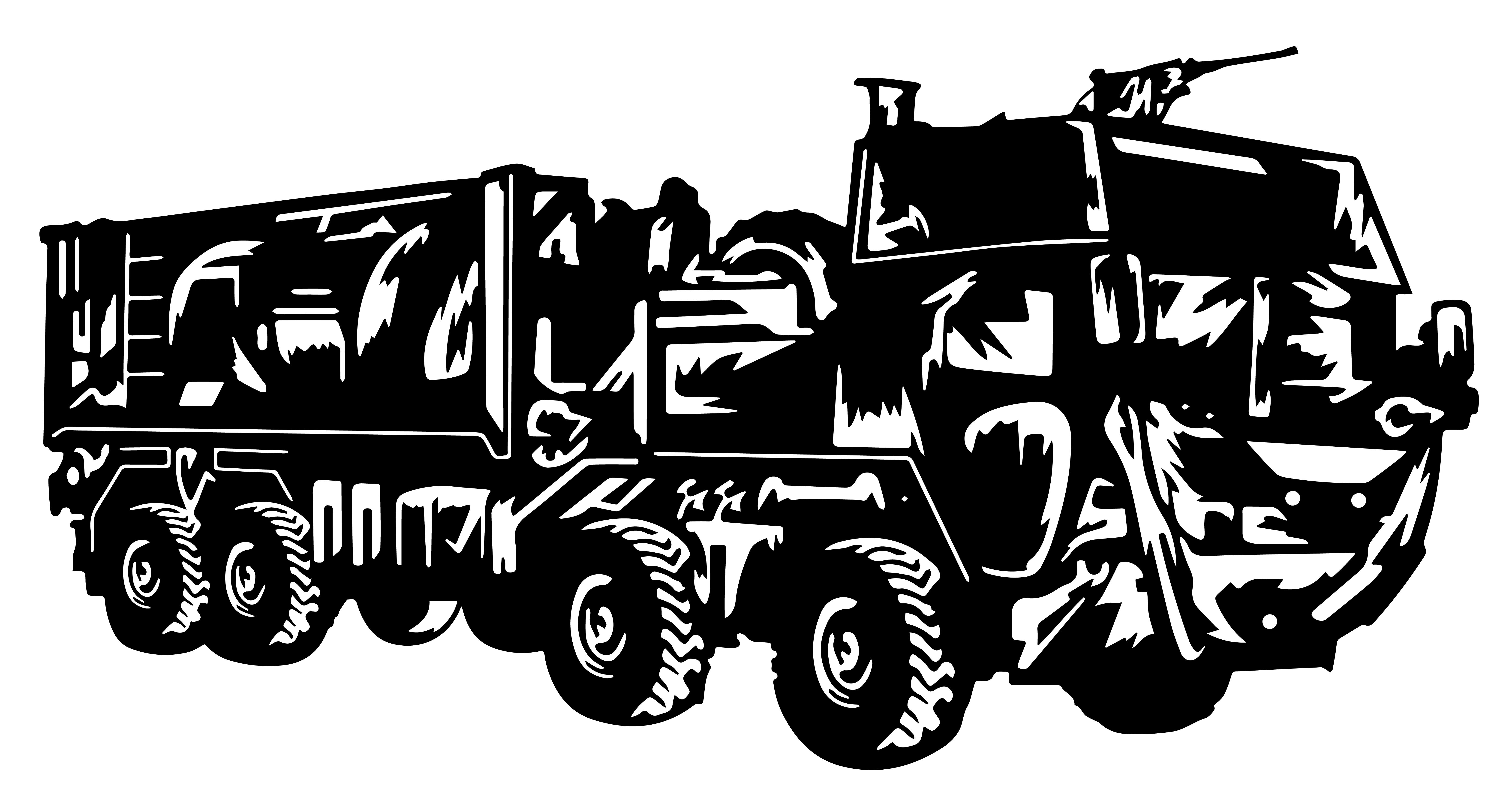 Military Vehicle Vinyl Decal Sticker 15 (add text)