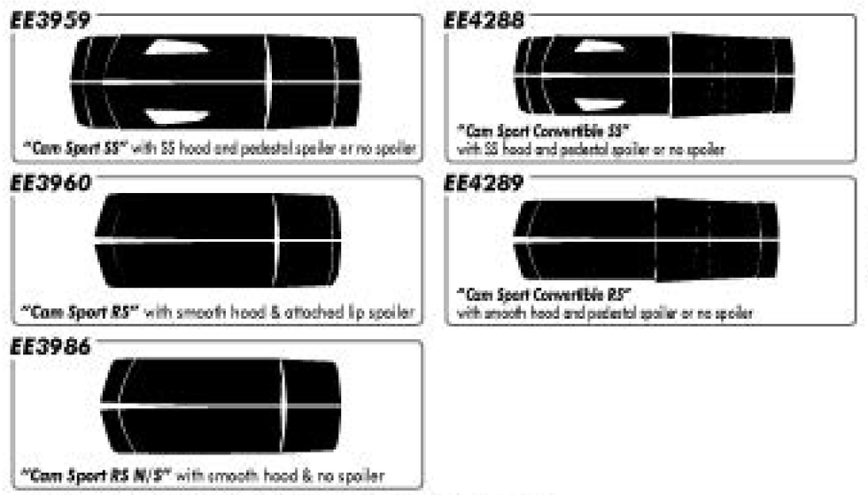 Thumbnail: Chevy Camaro CAM SPORT Vinyl Decal Sticker