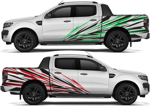 Universal Fulll Side Lightning Truck Stripes Vinyl Decal Sticker 534