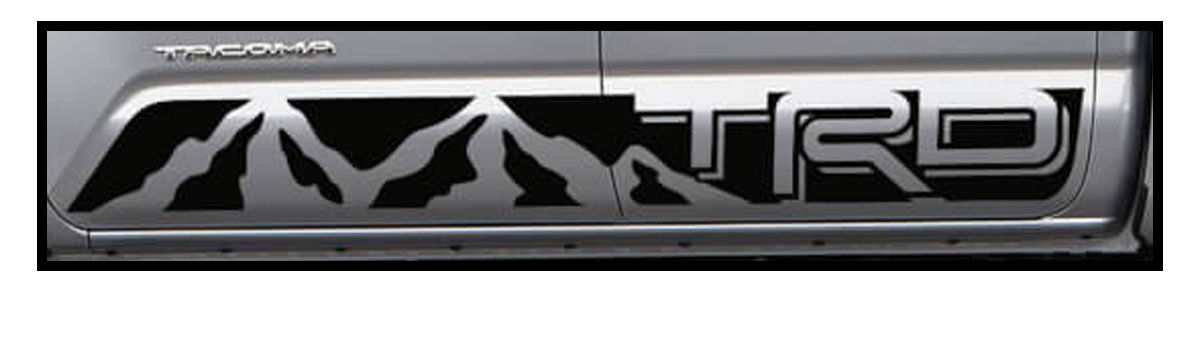 TRD Toyota Tacoma Mountain Rocker Panel Stripe Vinyl Decal Sticker 138