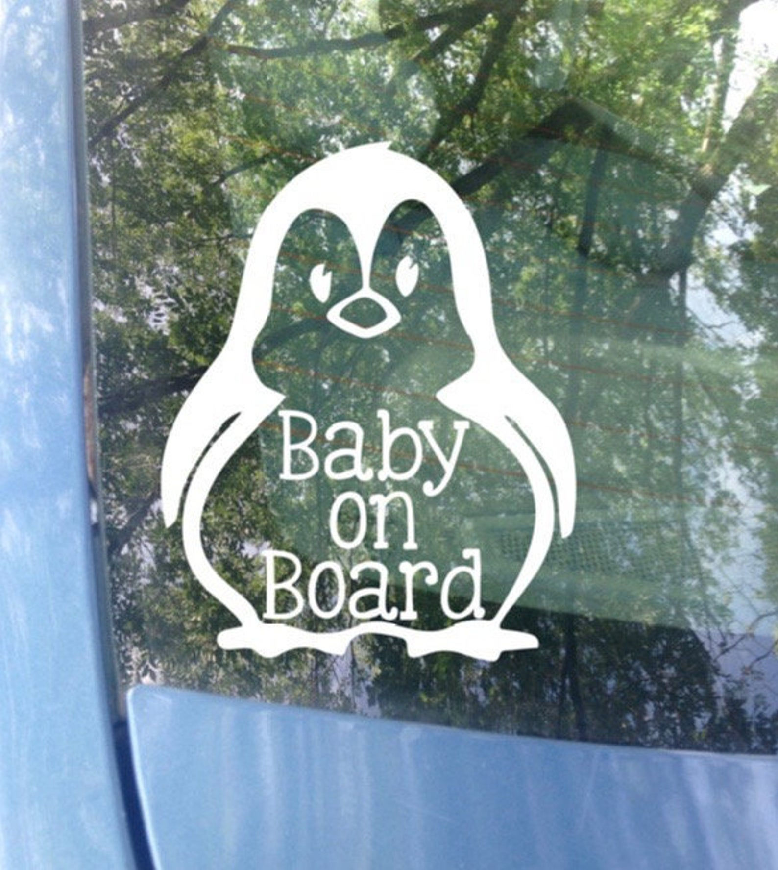 PENGUIN BABY ON BOARD Decal Sticker 8