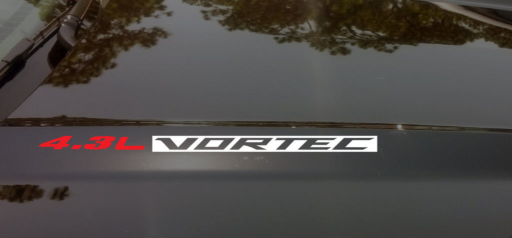 4.3L VORTEC Hood Vinyl Decal Sticker Emblem 2