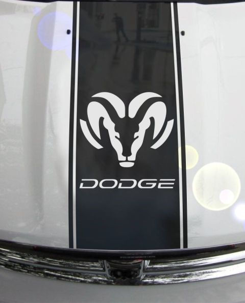 Dodge Ram 1500 2500 3500 Hood Stripe Vinyl Decal Sticker 10