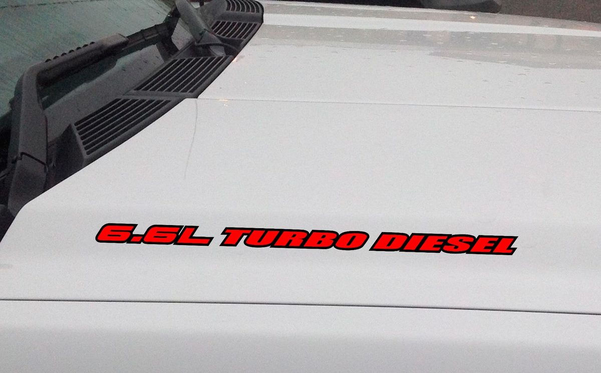 6.6L Turbo Diesel Performance Vinyl Decal Sticker 5