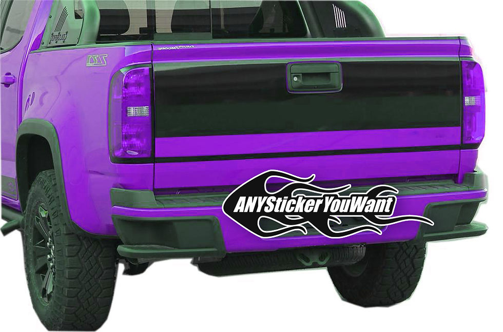 Chevy Chevrolet Colorado Tailgate BlackOut Stripe Decal