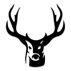 Head On Deer Hunting Decal Sticker