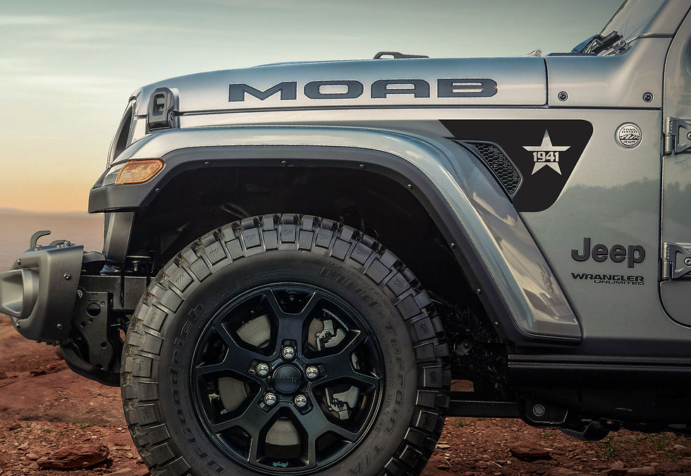 Jeep Wrangler Gladiator 1941 Star Fender Vent Decal Sticker JL 69