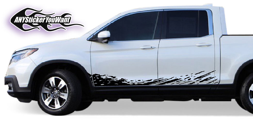 Honda Ridgeline Rocker Mud Splash Decal Sticker