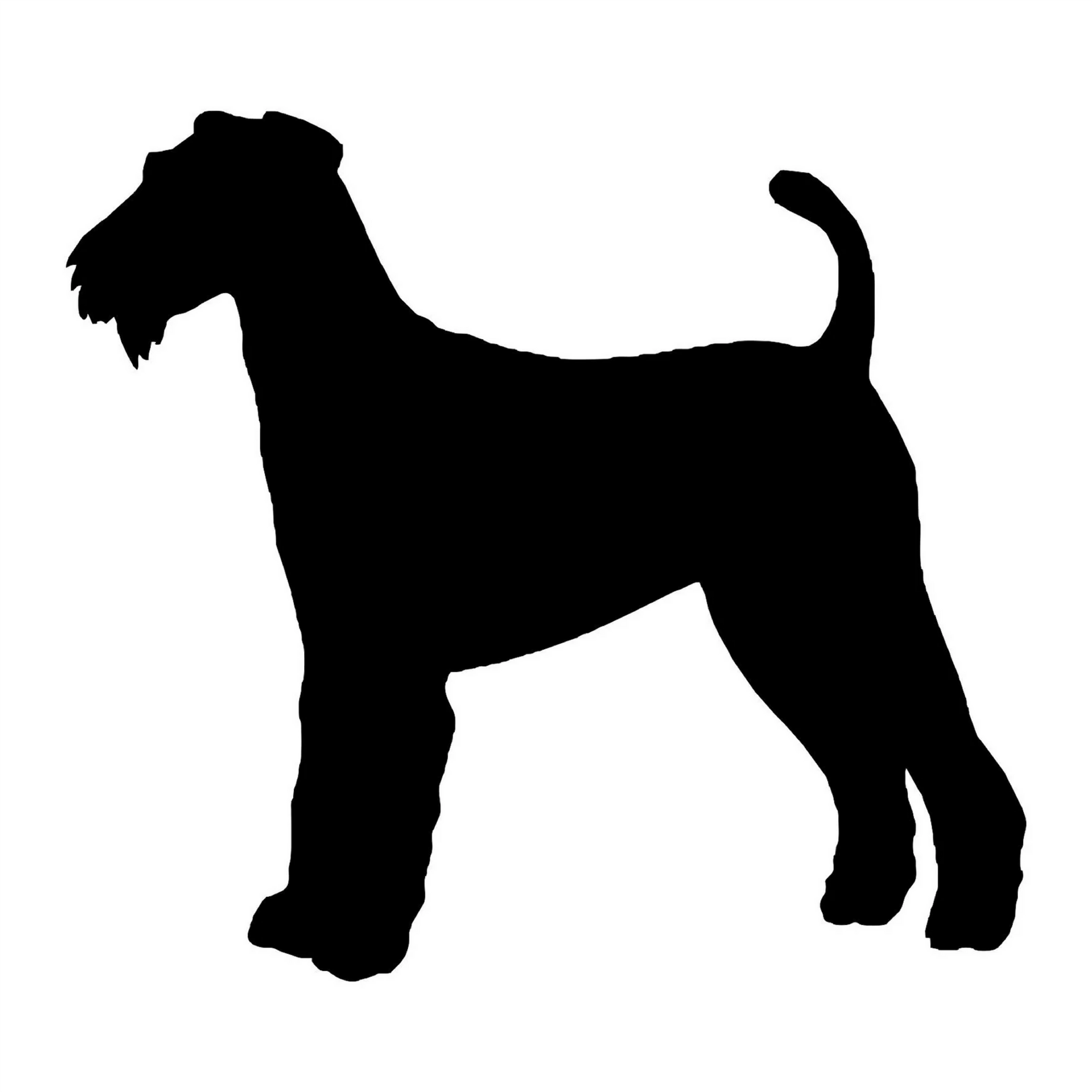 Airedale Terrier Dog Decal Sticker (add text)