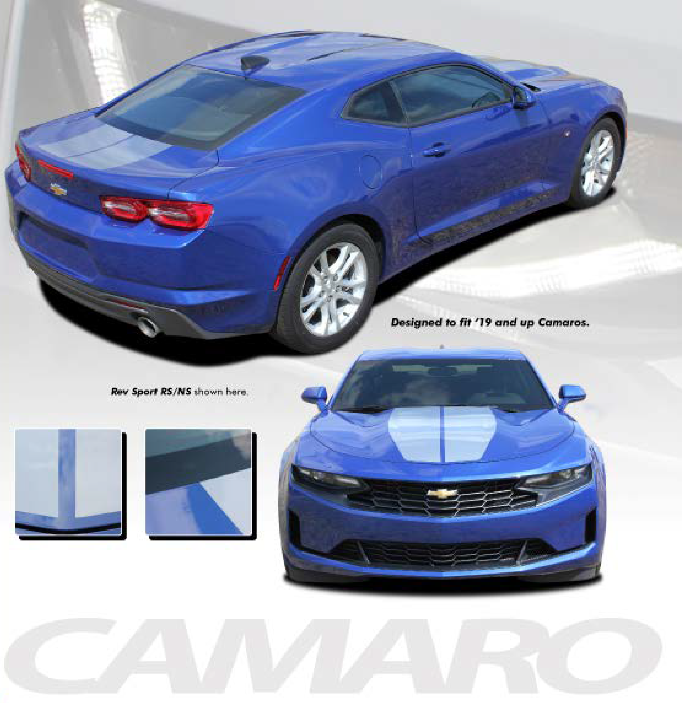 Chevy Chevrolet Camaro REV SPORT Vinyl Decal Sticker