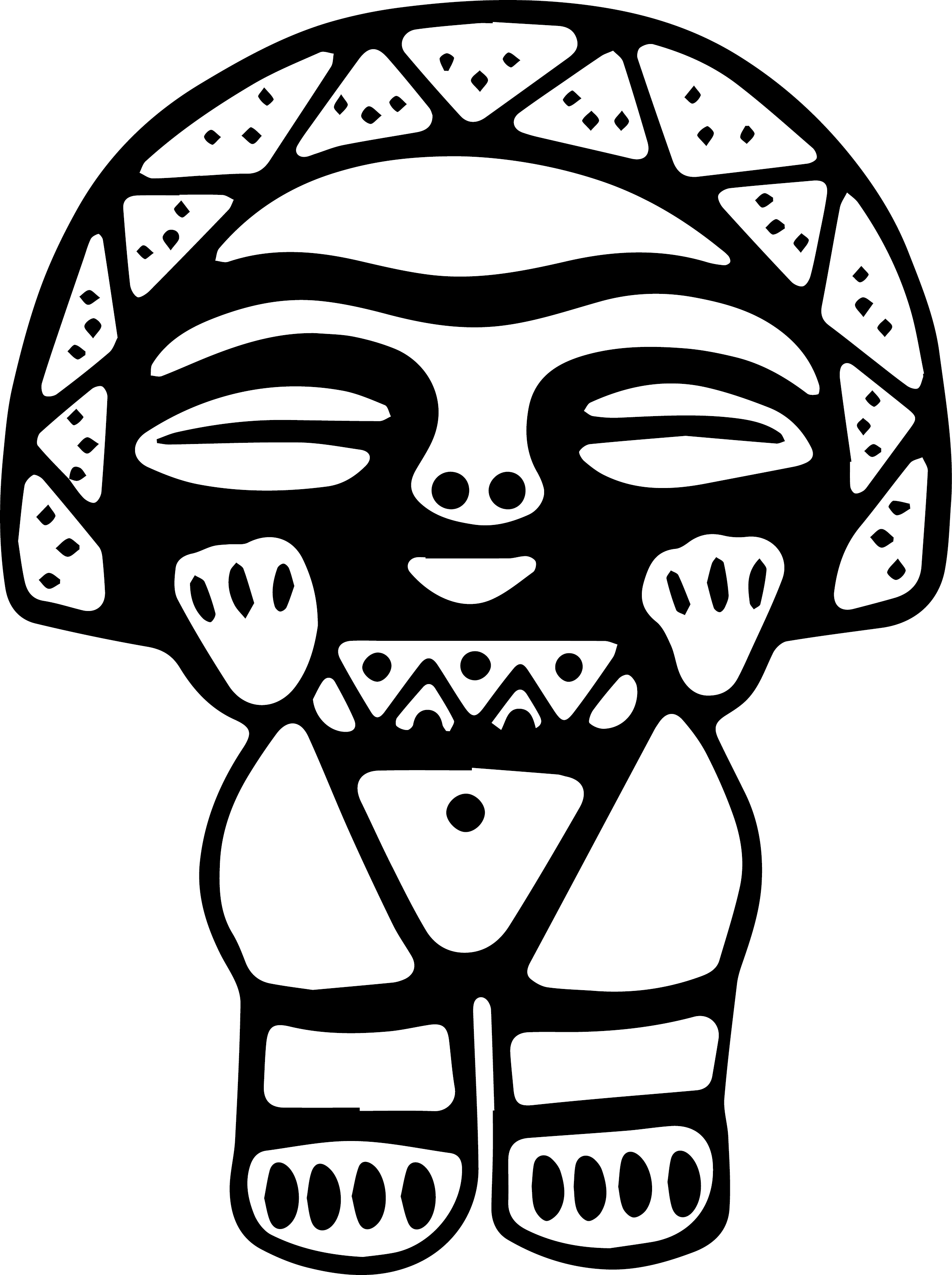 Taino Moon Goddess Diosa Luna Aufkleber Decal Sticker (add text)