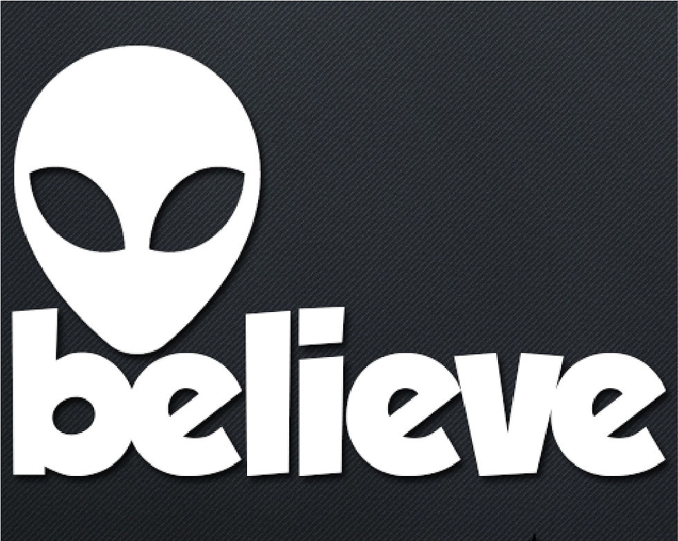 Thumbnail: Believe Alien Decal Sticker
