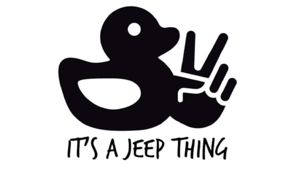 Jeep duck it's a Jeep thing Decal Sticker 3