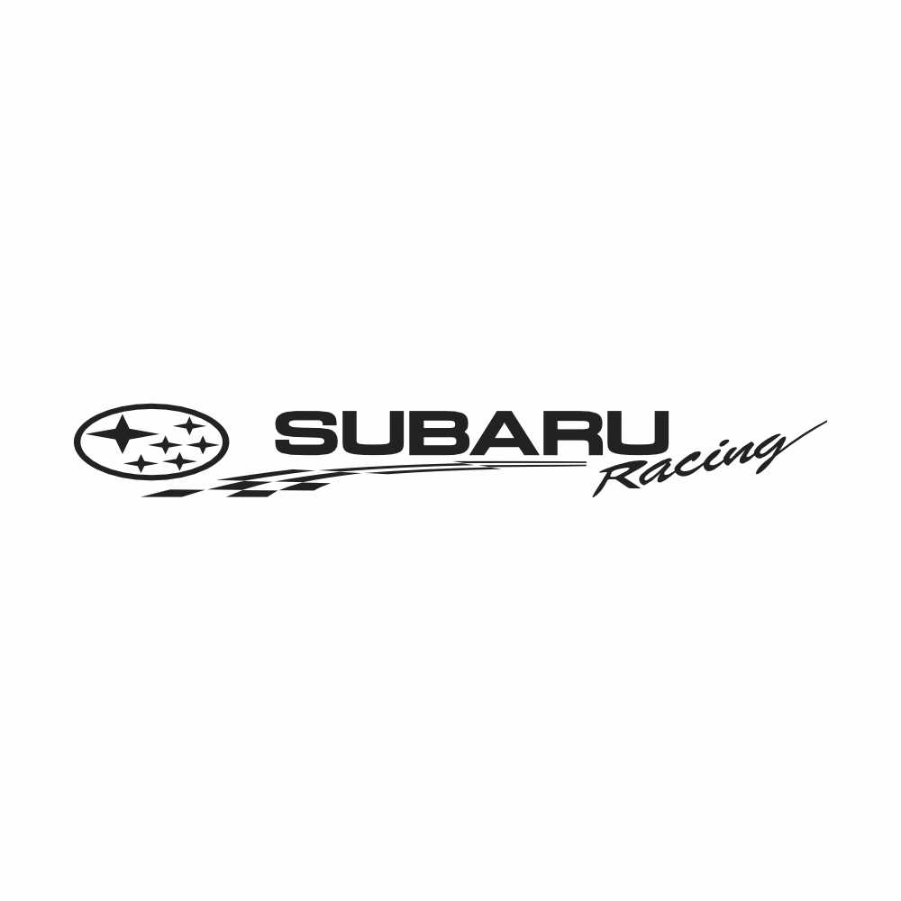 Subaru Racing Banner Vinyl Decal Sticker JDM Aftermarket