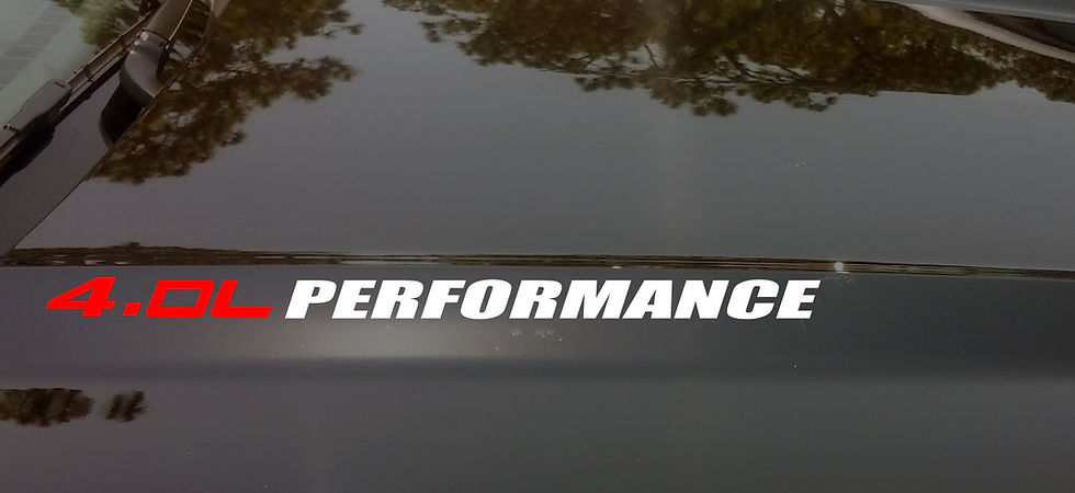 400 PERFORMANCE Hood Vinyl Decal Sticker Emblem 2