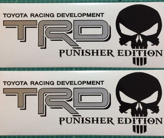 TRD Punisher Edition Vinyl Decal Sticker 58