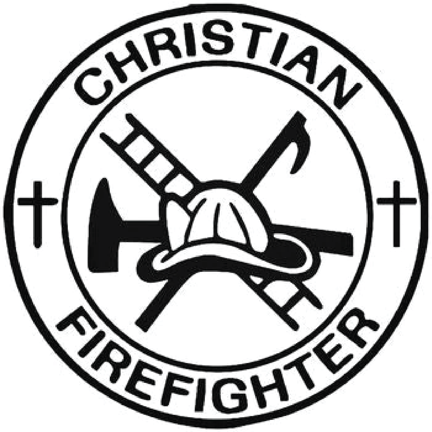 Christian firefighter decal sticker 1