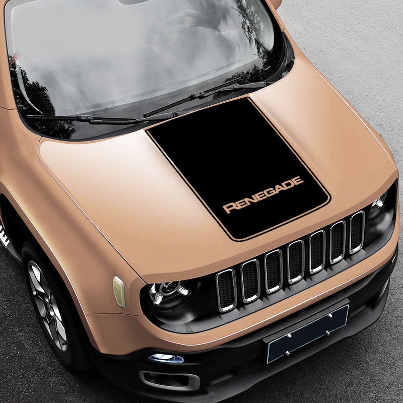 Jeep Renegade Blackout Hood Racing Stripe Decal Sticker 43