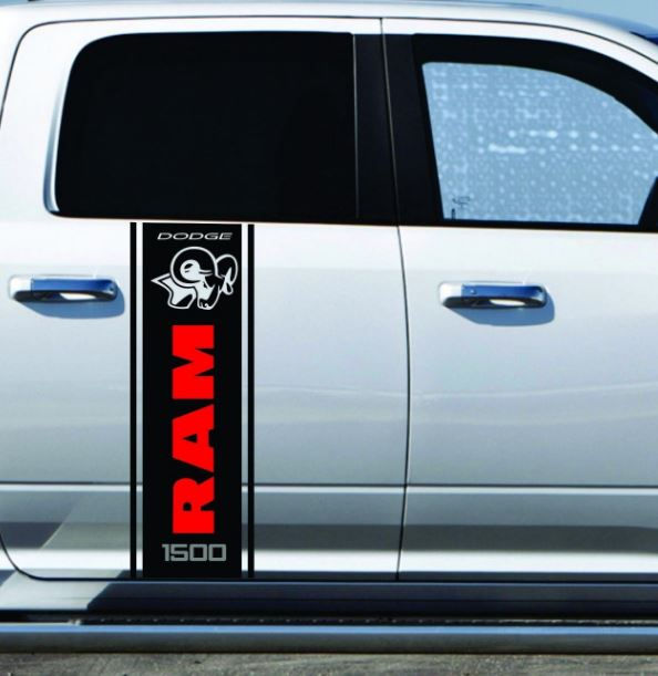 Dodge Ram 1500 Truck Bed Racing Stripes Decal Sticker 70