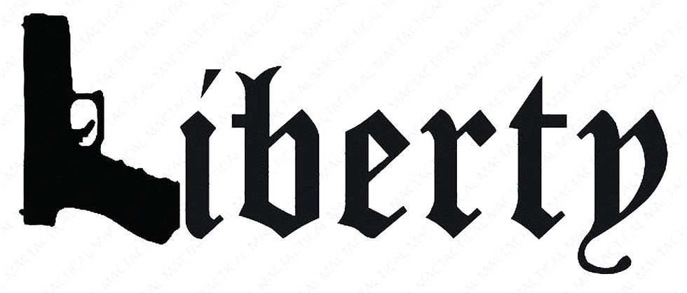 Thumbnail: Liberty 2nd Amendment Gun Vinyl Decal Sticker