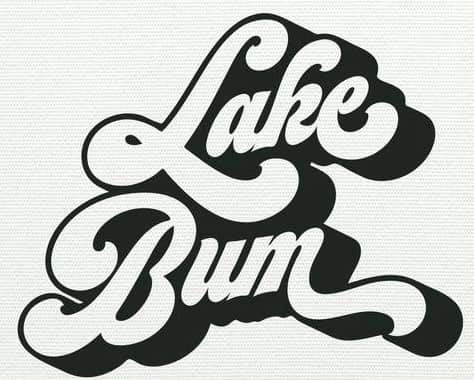 LAKE BUM Decal Sticker