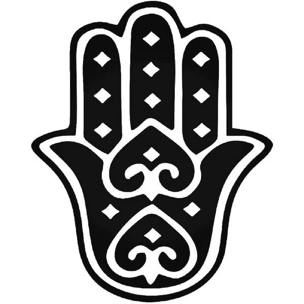 Thumbnail: Hamsa Amulet Hand Decal Sticker 4